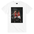 White T-shirt with front fan-art photo graphic