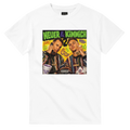 White fan art T-shirt with NEUER & KIMMICH graphic on front